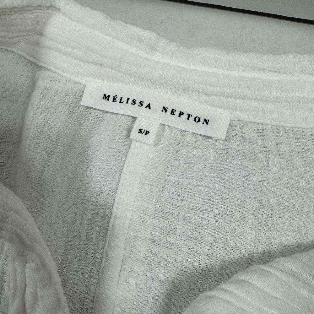 MELISSA‎ NEPTON Butonned Down White  Shirt - Size S. - Picture 4 of 16